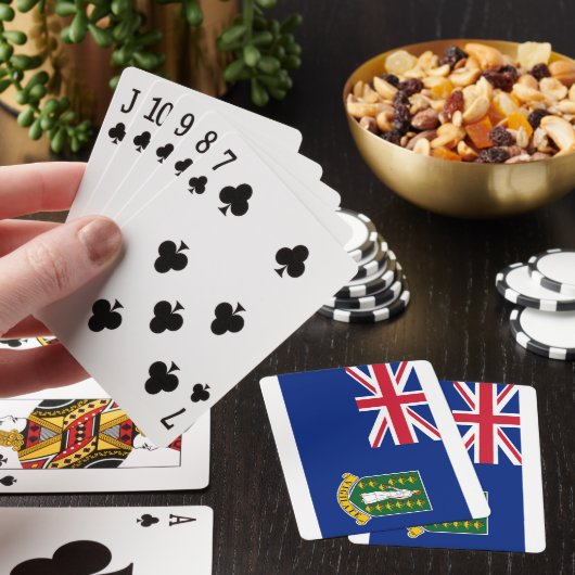 Nationale Weltflagge British Virgin Islands Spielkarten (In Situ)