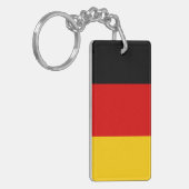Nationale Weltflagge Deutschlands Schlüsselanhänger (Vorderseite links)