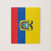 Nationale Weltflagge Ecuadors Puzzle (Vertikal)