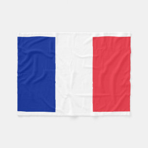 Nationale Weltflagge Frankreichs Fleecedecke