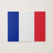 Nationale Weltflagge Frankreichs Puzzle (Horizontal)