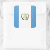 Nationale Weltflagge Guatemalas Quadratischer Aufkleber (Tasche)