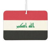 Nationale Weltflagge im Irak Autolufterfrischer (Vorderseite)