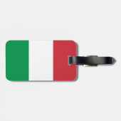 Nationale Weltflagge Italiens Gepäckanhänger (Rückseite horizontal)