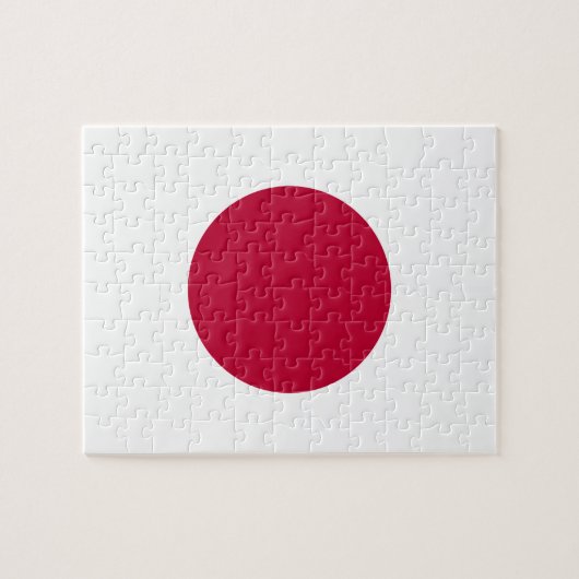 Nationale Weltflagge Japans Puzzle (Horizontal)