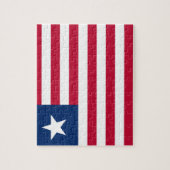 Nationale Weltflagge Liberias Puzzle (Vertikal)