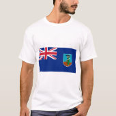 Nationale Weltflagge Montserrats T-Shirt (Vorderseite)