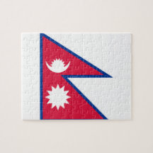 Nationale Weltflagge Nepals