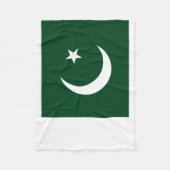 Nationale Weltflagge Pakistans Fleecedecke (Vorderseite)
