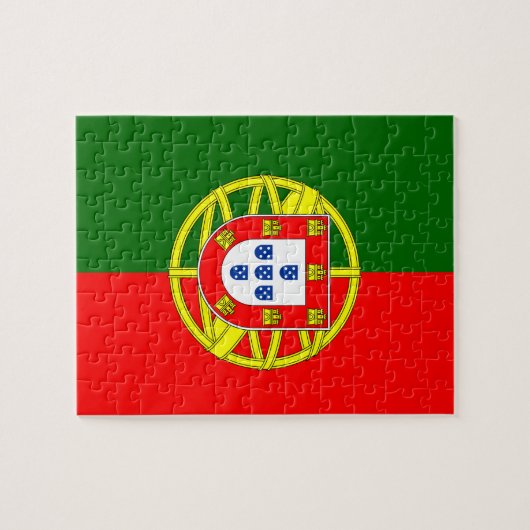Nationale Weltflagge Portugals Puzzle (Horizontal)