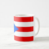 Nationale Weltflagge Puertos Rico Kaffeetasse (VorderseiteRechts)