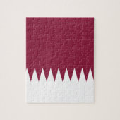 Nationale Weltflagge Qatars Puzzle (Vertikal)