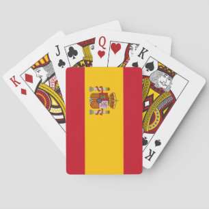 Nationale Weltflagge Spaniens Spielkarten