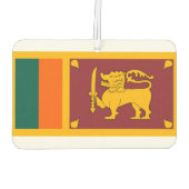Nationale Weltflagge Sri Lankas Autolufterfrischer (Rückseite)