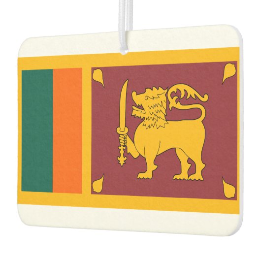 Nationale Weltflagge Sri Lankas Autolufterfrischer (Links)