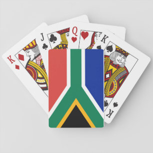 Nationale Weltflagge Südafrikas Spielkarten