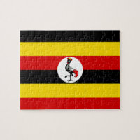 Nationale Weltflagge Ugandas