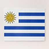 Nationale Weltflagge Uruguays Puzzle (Horizontal)