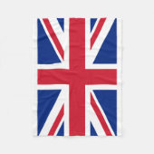 Nationale Weltflagge Vereinigten Königreichs Fleecedecke (Vorderseite)