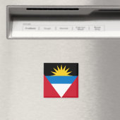 Nationale Weltflagge von Antigua und Barbuda Magnet (In Situ (Geschirrspüler))