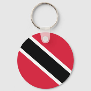 Nationale Weltflagge von Trinidad und Tobago Schlüsselanhänger