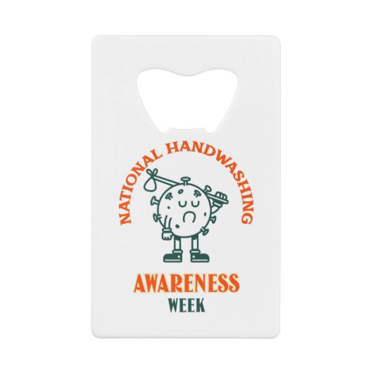 Nationale Woche zur Sensibilisierung für Handwasch Geldbeutel Flaschenöffner (Vorderseite)