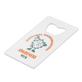 Nationale Woche zur Sensibilisierung für Handwasch Geldbeutel Flaschenöffner (Rückseite Schrägansicht)