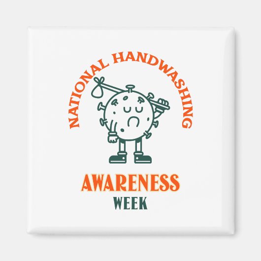 Nationale Woche zur Sensibilisierung für Handwasch Magnet (Vorne)