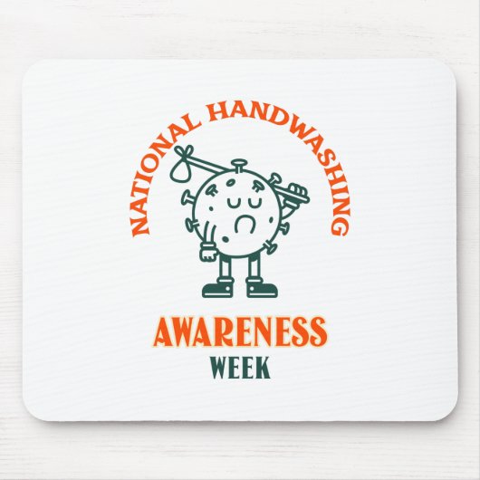 Nationale Woche zur Sensibilisierung für Handwasch Mousepad (Vorne)