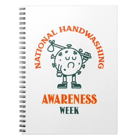 Nationale Woche zur Sensibilisierung für Handwasch Notizblock (Vorderseite)