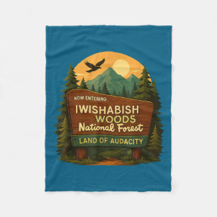 Nationale Zitate Wälder Forst Iwishabish Land Humo Fleecedecke