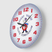 Nationale zivile Verteidigungs-Woche Große Wanduhr (Winkel)