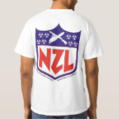 Nationale Zombie-Liga T-Shirt (Rückseite)