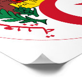 NationalEmblem Algeriens Poster (Ecke)