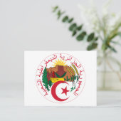 NationalEmblem Algeriens Postkarte (Stehend Vorderseite)