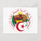 NationalEmblem Algeriens Postkarte (Vorderseite)