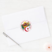NationalEmblem Algeriens Runder Aufkleber (Umschlag)