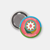 NationalEmblem Aserbaidschans Magnet (Vorderseite/Rückseite)