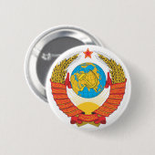 Nationalemblem der UdSSR Button (Vorne & Hinten)