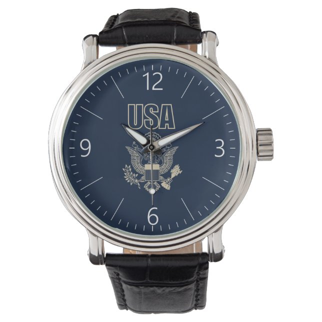 Nationalemblem der USA Armbanduhr (Vorderseite)