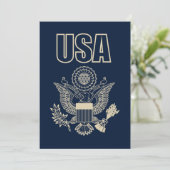 Nationalemblem der USA Einladung (Stehend Vorderseite)