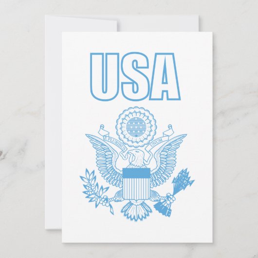 Nationalemblem der USA Einladung (Vorderseite)