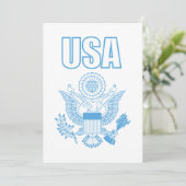 Nationalemblem der USA Einladung (Stehend Vorderseite)