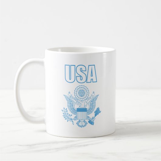 Nationalemblem der USA Kaffeetasse (Links)
