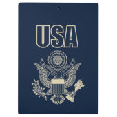 Nationalemblem der USA Klemmbrett (Rückseite)