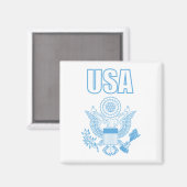 Nationalemblem der USA Magnet (Vorderseite/Rückseite)
