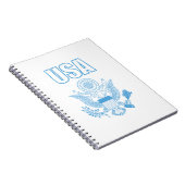 Nationalemblem der USA Notizblock (Rechte Seite)