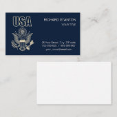 Nationalemblem der USA Visitenkarte (Vorne/Hinten)