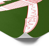 Nationalemblem Oman Poster (Ecke)