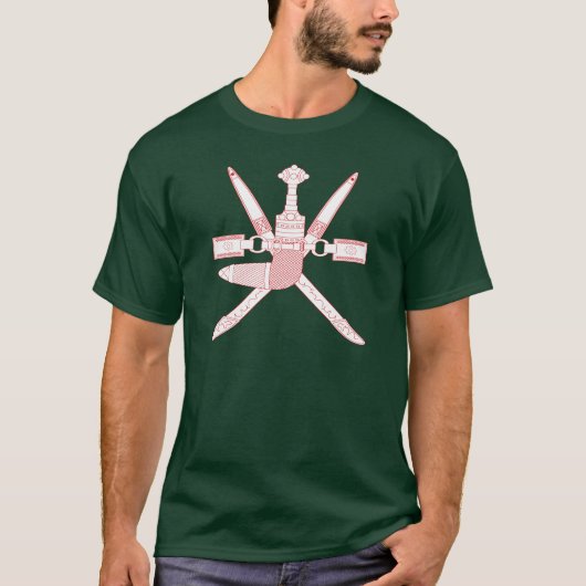 Nationalemblem Oman T-Shirt (Vorderseite)
